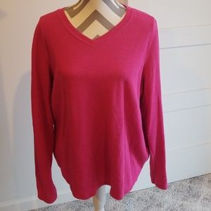 Pink Sonoma v-neck sweatshirt